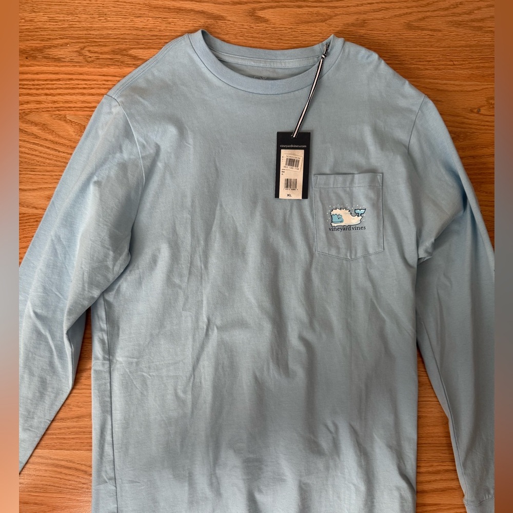 Vineyard Vines Light Blue Long Sleeve Tee